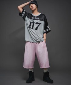 WEGO 【ユニセックス着用ITEM/ウエストゴム】ダメージアップリケショートパンツ