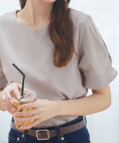 Tiaclasse 【UVケア・接触冷感】“あまラク” ハートネックカットソートップス