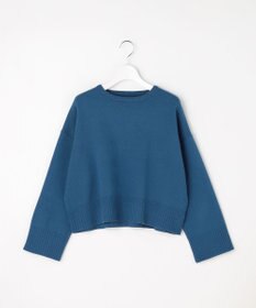 ANY SIS リブポイント ニット ダルブルー