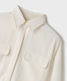 GRACE CONTINENTAL ウールミリタリーシャツ