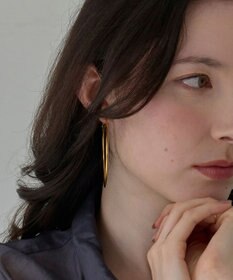 Phoebe 【金属アレルギー対応】ライトフープビッグピアス　ゴールド/ステンレス/大振り