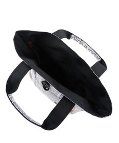 +RING 傘生地を使用した撥水ミニトートバッグ S NEWS-PAPER SR412