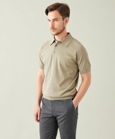 GOTAIRIKU ニットポロ＿無地