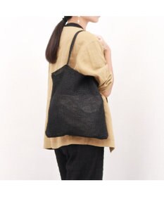 UNBILLION カシュカシュ cachecache / ラメ糸編みトートバッグ