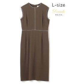BEIGE， 【L-size】CINDY / クルーネックドレス