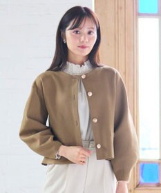 Feroux 【洗える】トラッドデザイン ニットジャケット