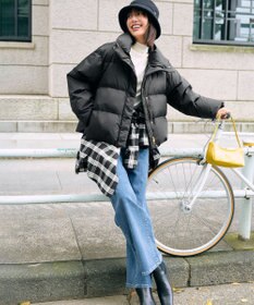 UNFILO L 【VERY掲載 / 自宅で洗濯OK / 軽量で暖かい】TAIONコラボ ショートダウン