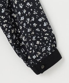 J.PRESS LADIES L 【洗える】スパンウェーブフラワープリント ブラウス