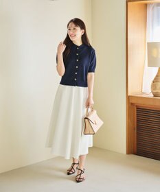 #Newans 【シワになりにくい】〈花乃まりあさんコラボ〉サーキュラースカート