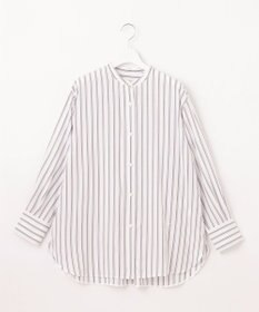 自由区 【洗える】SOMELOSテンセルバンドカラー シャツ