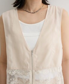 Green Parks レースドッキングＺＩＰベスト