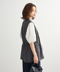 Green Parks ウエストドロストナイロンベスト