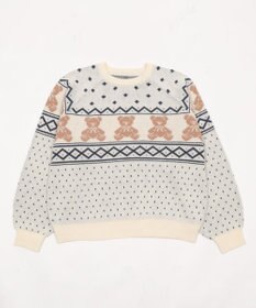 WEGO ノルディックベアニットプルーバー