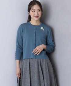 組曲 クルミボタン ニットカーディガン