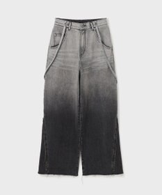 GRACE CONTINENTAL サス付zipデニムパンツ