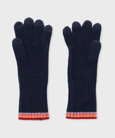 Paul Smith ストライプ リブニット グローブ