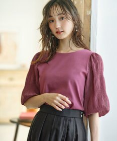 ANY SIS S 【洗える】マジョリカスリーブ プルオーバー