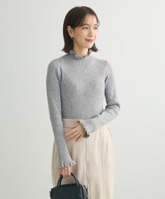 Green Parks ・ｓｗｉｎｇ　ｂｙ　フリルハイネックリブニット