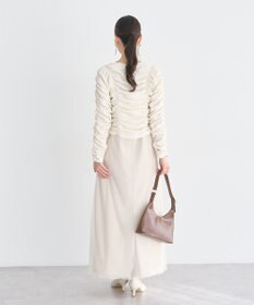 earth music&ecology フロントホックシャーリングトップス