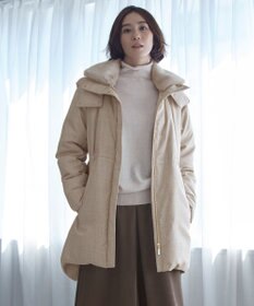 自由区 【ファー取り外し可】ライトウールダウン
