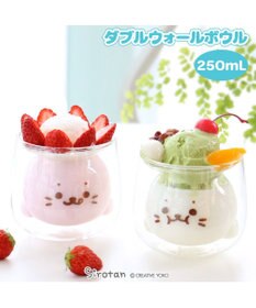 Mother garden しろたん ダブルウォールボウル 《ぺろり/もぐもぐ》 単品