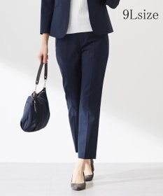 J.PRESS LADIES L 【セットアップ対応・洗える・撥水・防汚】コットンFITTYシャーク テーパード パンツ