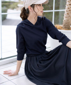 Tiaclasse L 【洗える】パーカードッキングワンピース