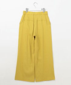 自由区 【セットアップ対応・洗える】リネンビスコースストレッチワイド パンツ