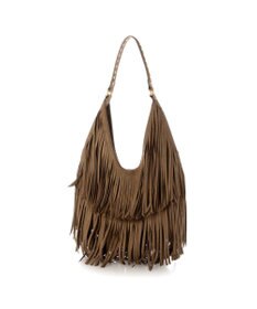 UNBILLION カシュカシュ cachecache / スエードフリンジセミショルダー