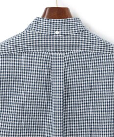 J.PRESS MEN 【KING SIZE】ギンガムチェック コットンネルジャージシャツ