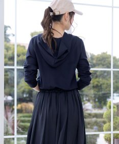 Tiaclasse L 【洗える】パーカードッキングワンピース