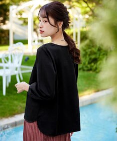 Tiaclasse 【洗える】【ふわもち美すふれ】スカラップカットソー