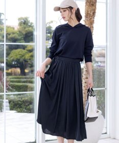 Tiaclasse L 【洗える】パーカードッキングワンピース