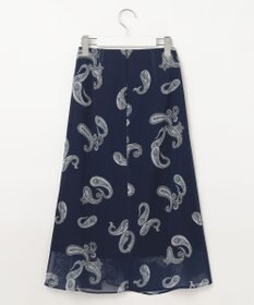 23区 S 【洗える】Ratti ペイズリーシフォン スカート