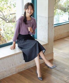 Tiaclasse 【洗える】【ふわもち美すふれ】スカラップカットソー