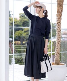 Tiaclasse L 【洗える】パーカードッキングワンピース