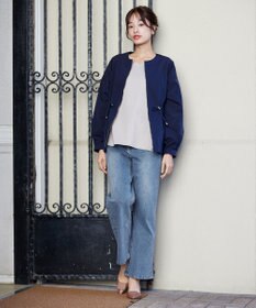 Tiaclasse 【洗える】【ふわもち美すふれ】スカラップカットソー