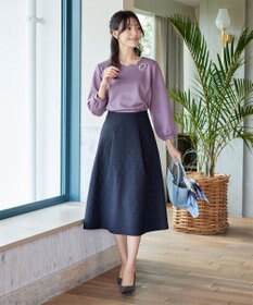 Tiaclasse 【洗える】【ふわもち美すふれ】スカラップカットソー