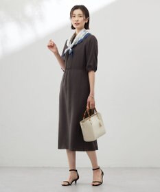 J.PRESS LADIES azulejoスクエアプリント スカーフ