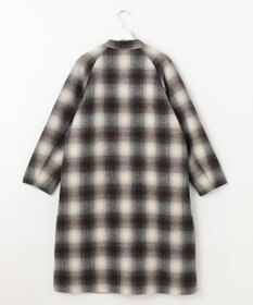 自由区 【リバーシブル】ウールリバー ノーカラーロングコート