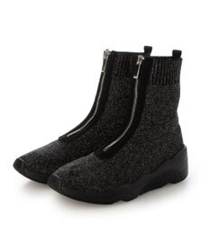 MODE ET JACOMO <carino>フロントジップニットブーツ