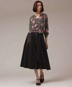 GRACE CONTINENTAL ローズプリントニットカーディガン