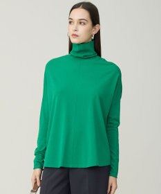 ICB 【新色追加・WEB限定カラーあり】 ヴィスコースワイド タートルネックプルオーバー グリーン