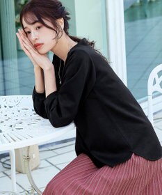 Tiaclasse 【洗える】【ふわもち美すふれ】スカラップカットソー