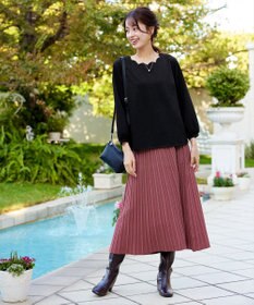 Tiaclasse 【洗える】【ふわもち美すふれ】スカラップカットソー