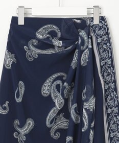 23区 S 【洗える】Ratti ペイズリーシフォン スカート