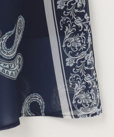 23区 L 【洗える】Ratti ペイズリーシフォン スカート