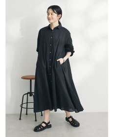 CRAFT STANDARD BOUTIQUE インド綿Ａラインシャツワンピース