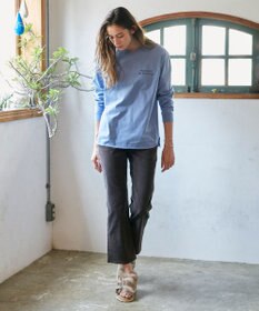 23区 【SLOW】ストレッチ コーデュロイ ストレート フレア パンツ