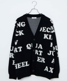 WEGO オーバーフィットロゴカーディガン